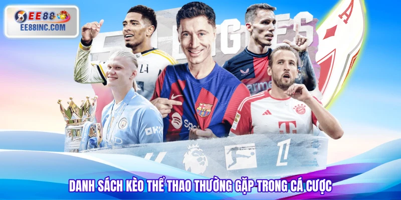 Danh sách kèo thể thao thường gặp trong cá cược