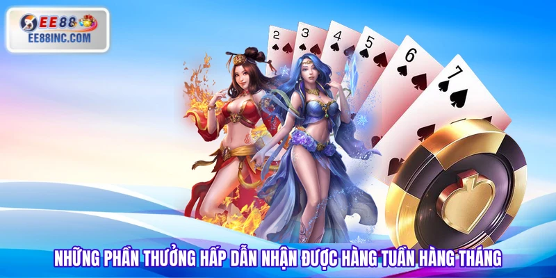 Những phần thưởng hấp dẫn nhận được hàng tuần hàng tháng